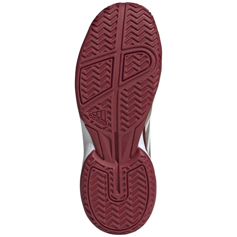 Tênis Adidas Crazyquick Padel Branco Vermelho Júnior