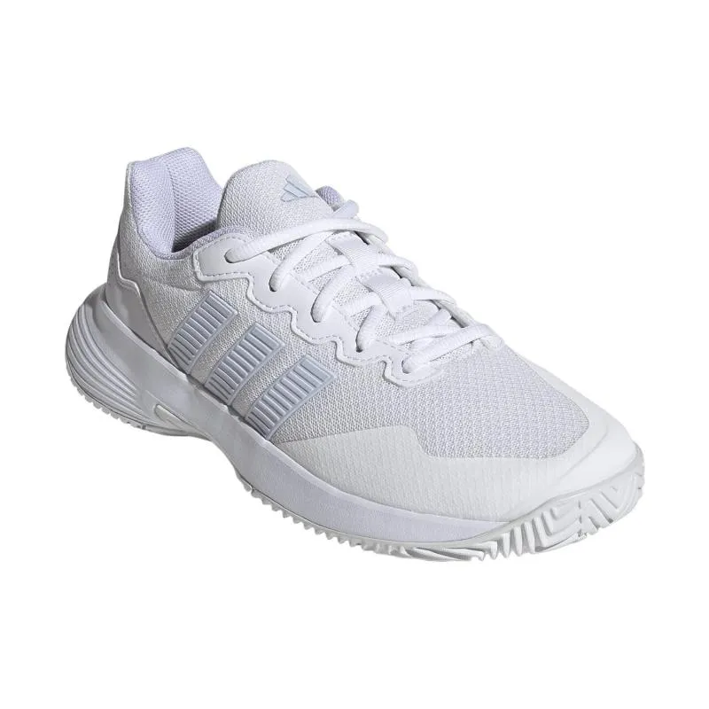 Zapatillas de Padel Adidas GameCourt 2 Blanco Azul Celeste Mujer