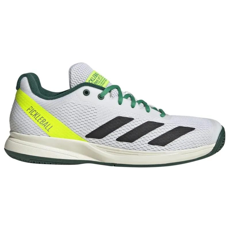 Adidas Pickleball Courtflash Weiß Schwarz Grün Turnschuhe