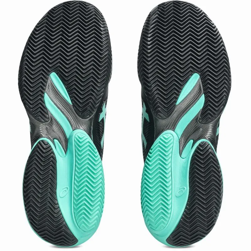 Tênis Asics Court FF 3 Clay Black Turquoise