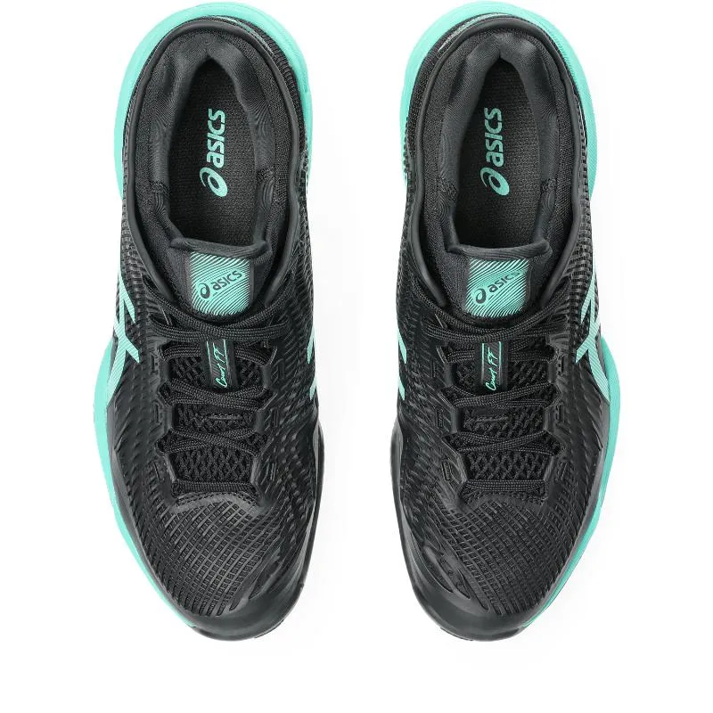 Asics Court FF 3 Ton-Schwarze Türkis-Sneaker