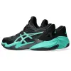 Asics Court FF 3 Ton-Schwarze Türkis-Sneaker