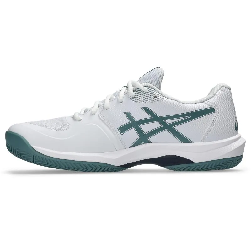 Asics-Spiel FF Lehm Weiß-Grüne Turnschuhe