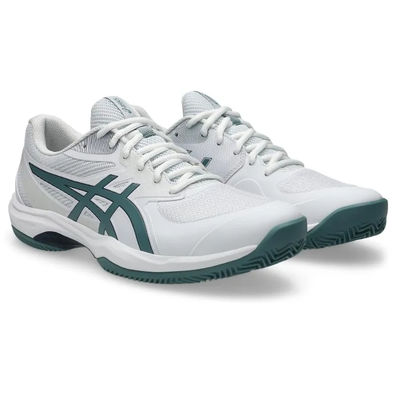 Asics-Spiel FF Lehm Weiß-Grüne Turnschuhe