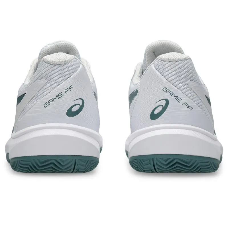 Asics-Spiel FF Lehm Weiß-Grüne Turnschuhe
