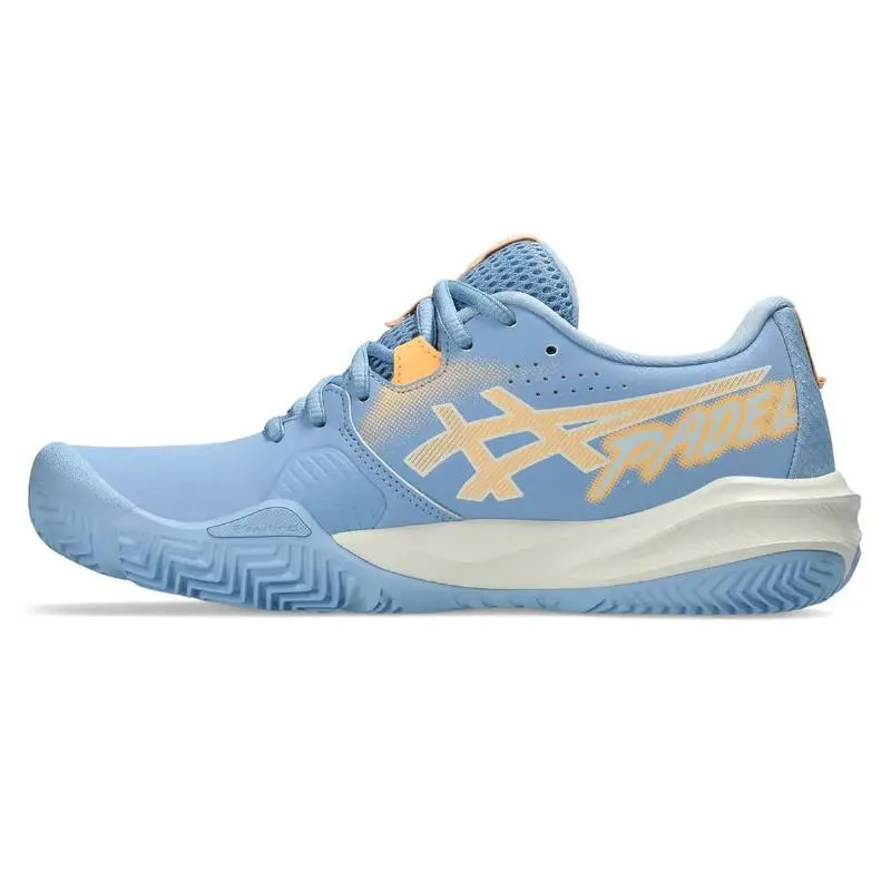 Asics Gel Challenger 15 Padel Blue Stone Orange Damen Sneaker
