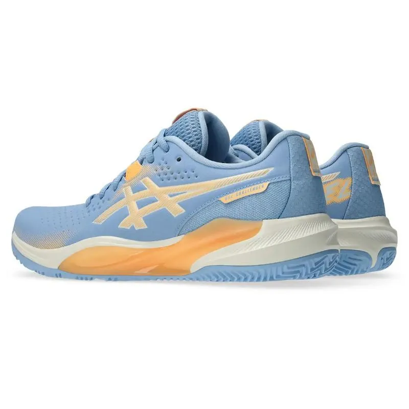 Asics Gel Challenger 15 Padel Blue Stone Orange Damen Sneaker