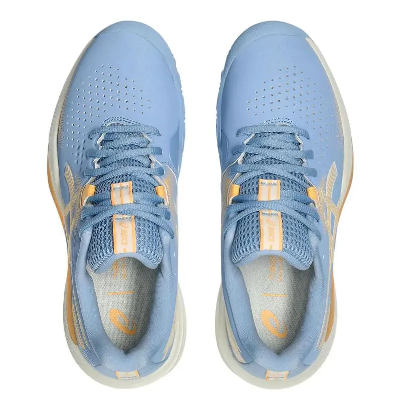 Asics Gel Challenger 15 Padel Blue Stone Orange Damen Sneaker