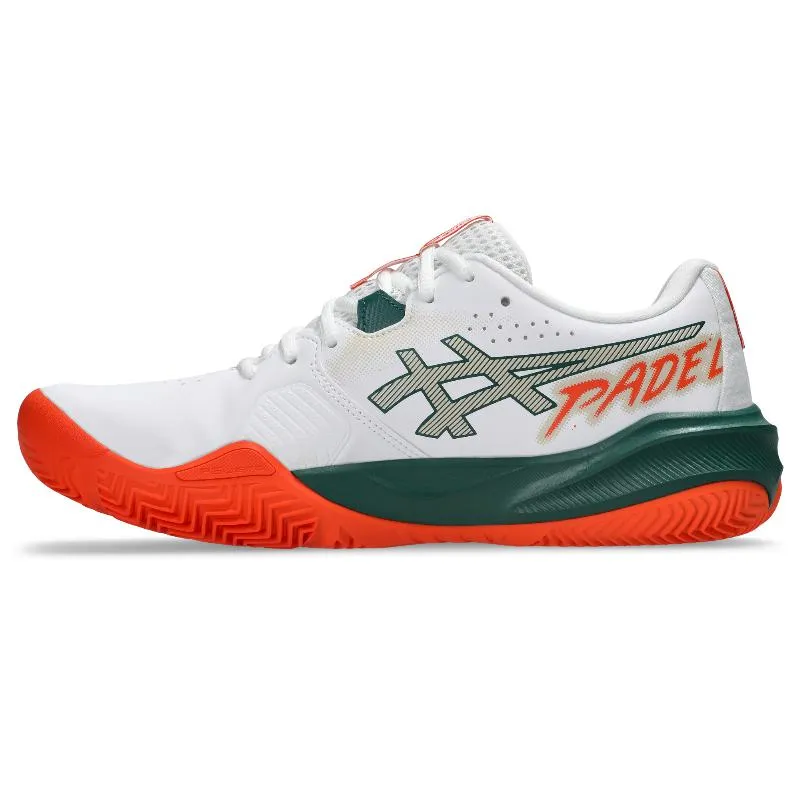 Tênis Asics Gel Challenger 15 Padel Branco Laranja
