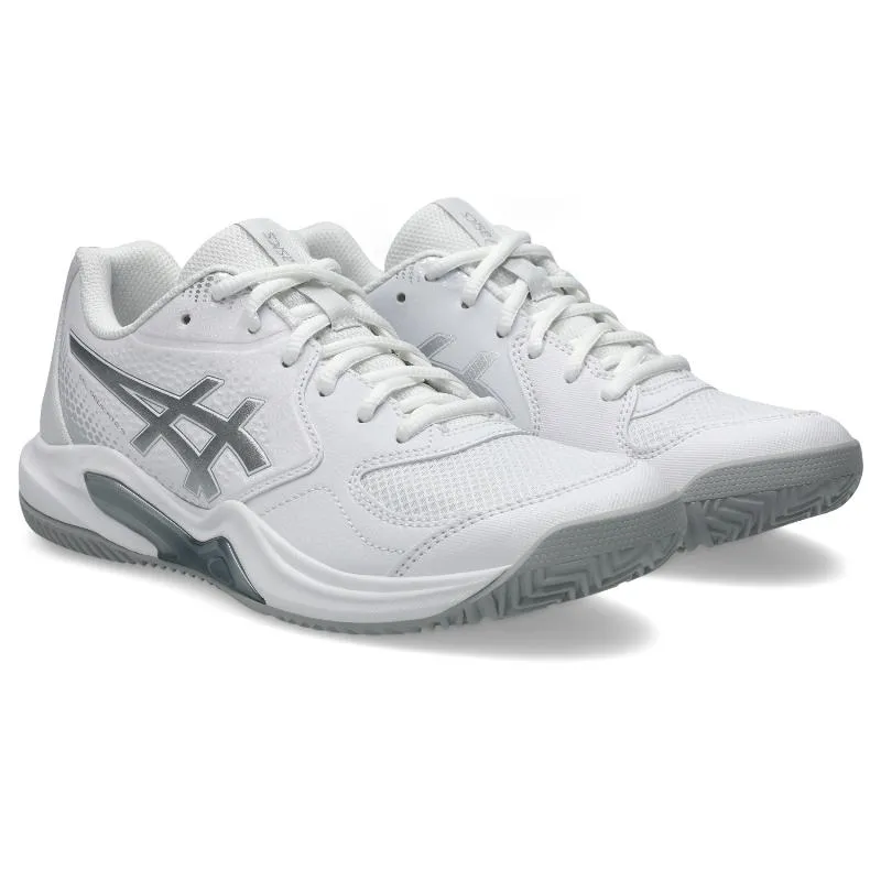 Tênis femininos Asics Gel Dedicate 9 Padel White Gray