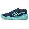 Asics Gel Resolution X Tondunkelblaue Mint-Sneaker