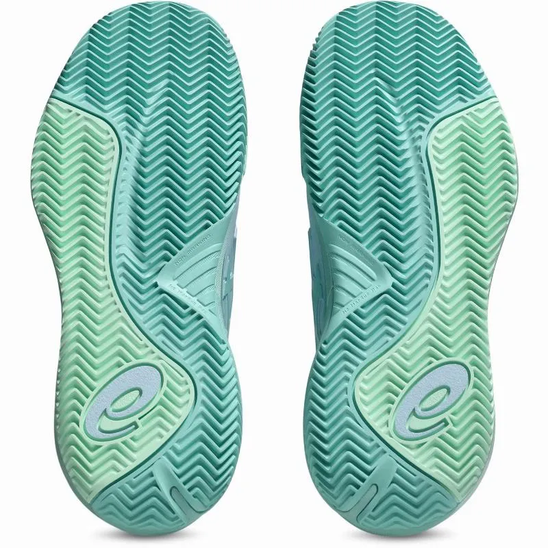 Tênis femininos Asics Gel Resolution X Clay Blue Green