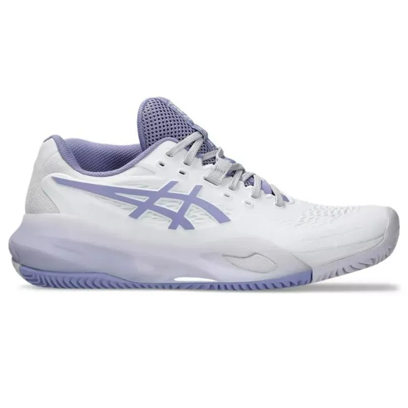 Tênis femininos Asics Gel Resolution X Clay White Purple