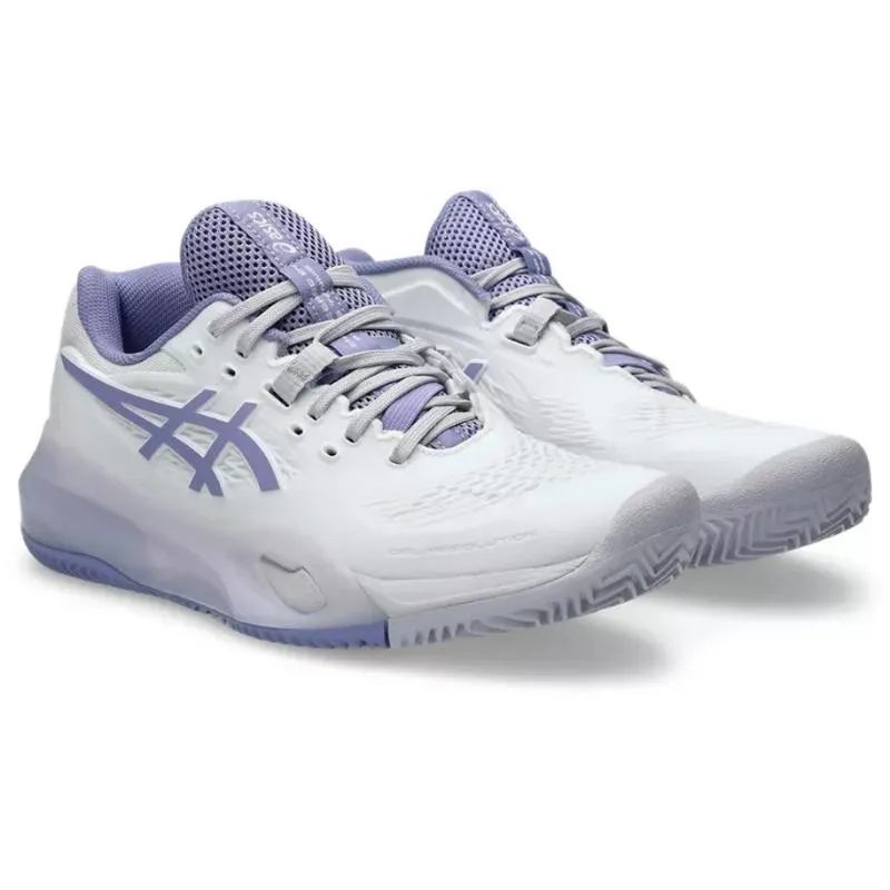 Asics Gel Resolution X Clay White Purple Damenschuhe