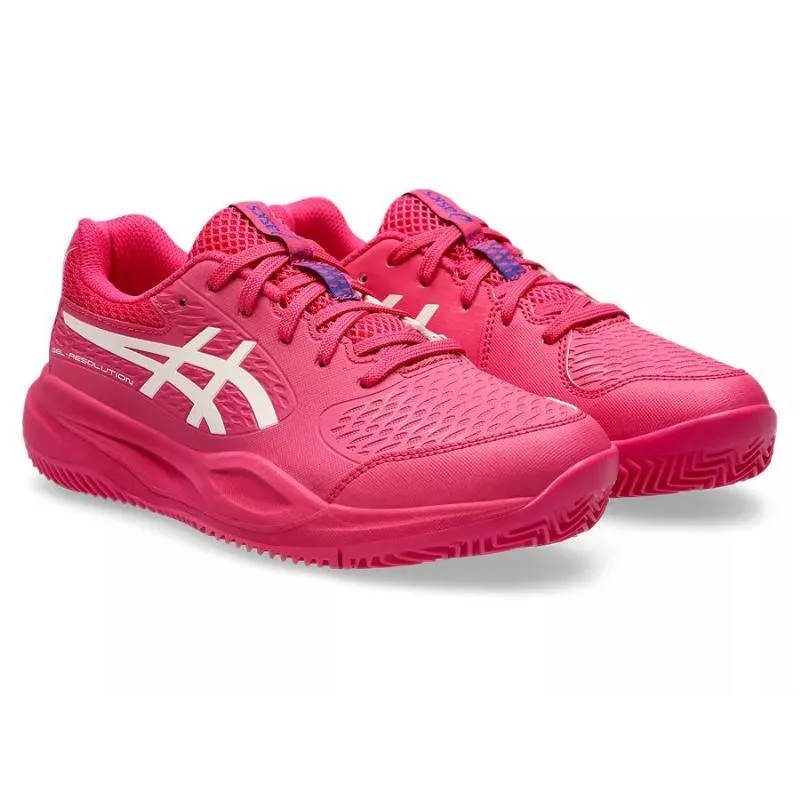 Tênis Asics Gel Resolution X Clay GS Bright Pink Cream Junior