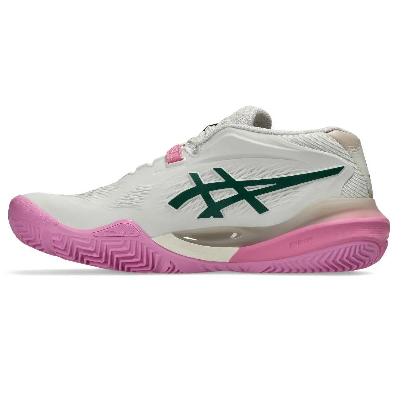 Asics Gel Resolution X Padel Beige Green Damenschuhe