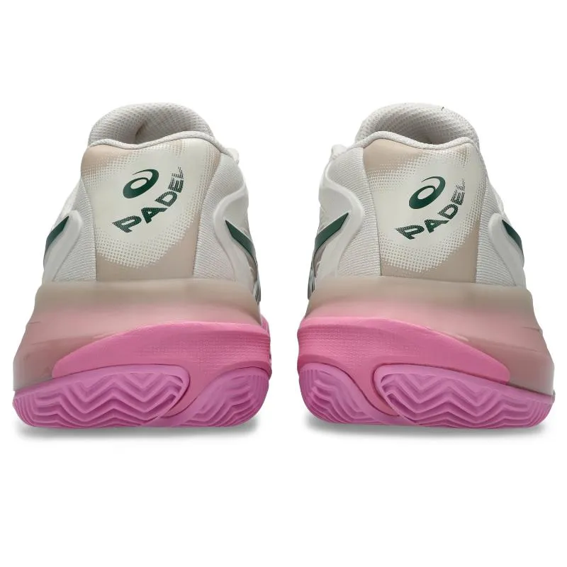 Asics Gel Resolution X Padel Beige Green Damenschuhe
