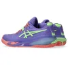 Asics Gel Resolution X Padel Lila Grüne Damenschuhe