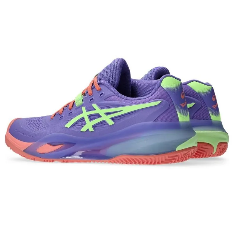 Asics Gel Resolution X Padel Lila Grüne Damenschuhe