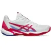 Asics Solution Speed FF 3 Sandplatz Weiß Hellrosa Damen Sneaker