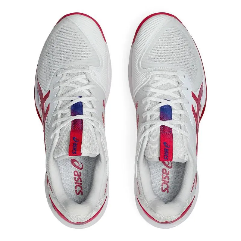 Asics Solution Speed FF 3 Sandplatz Weiß Hellrosa Damen Sneaker