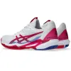Asics Solution Speed FF 3 Sandplatz Weiß Hellrosa Damen Sneaker