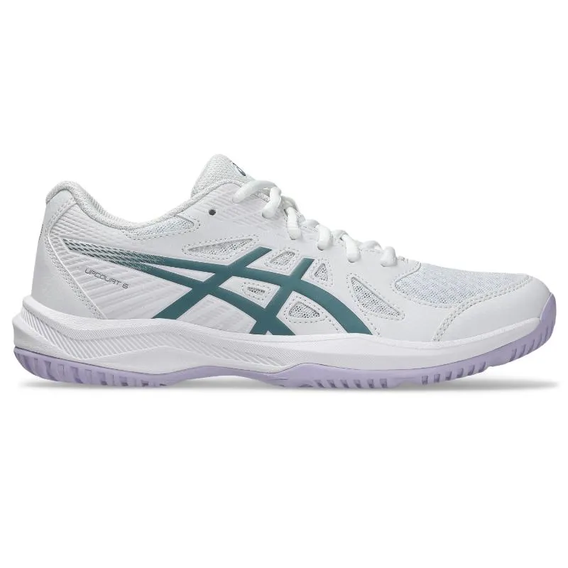 Tênis femininos Asics Upcourt 6 Branco-Verdes