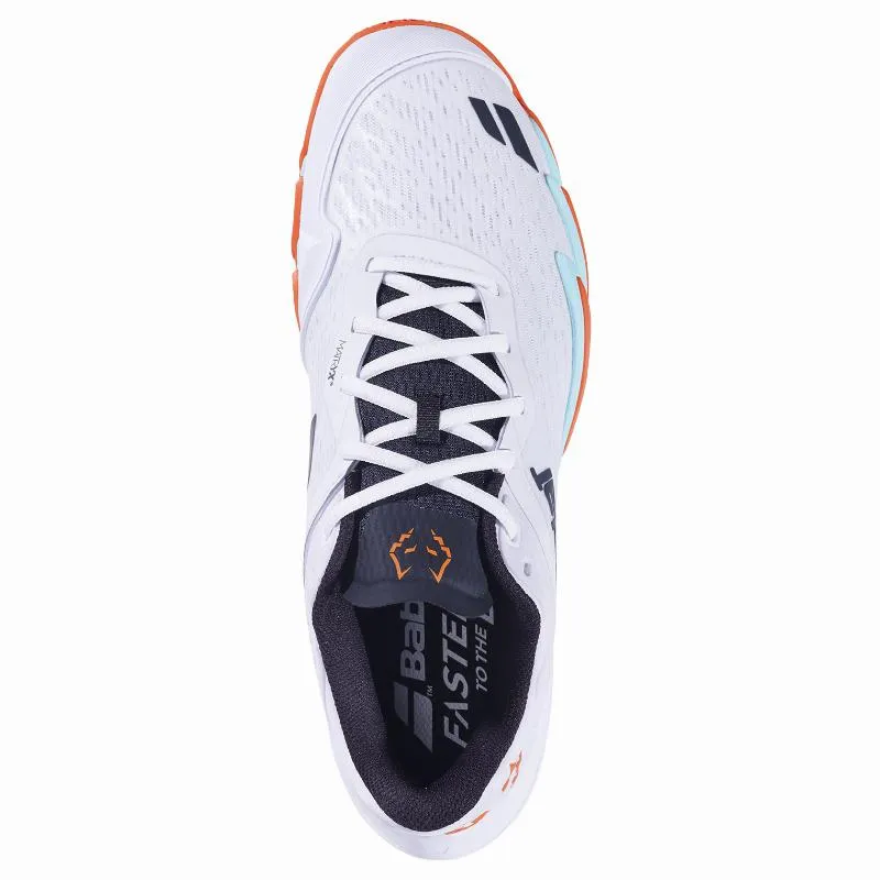 Babolat Juan Lebron Jet Premura 3 Weiß-Orange-Sneakers
