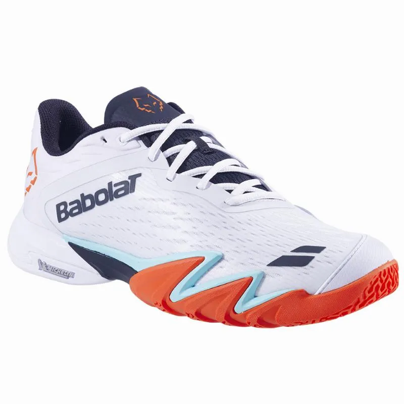 Babolat Juan Lebron Jet Premura 3 Weiß-Orange-Sneakers