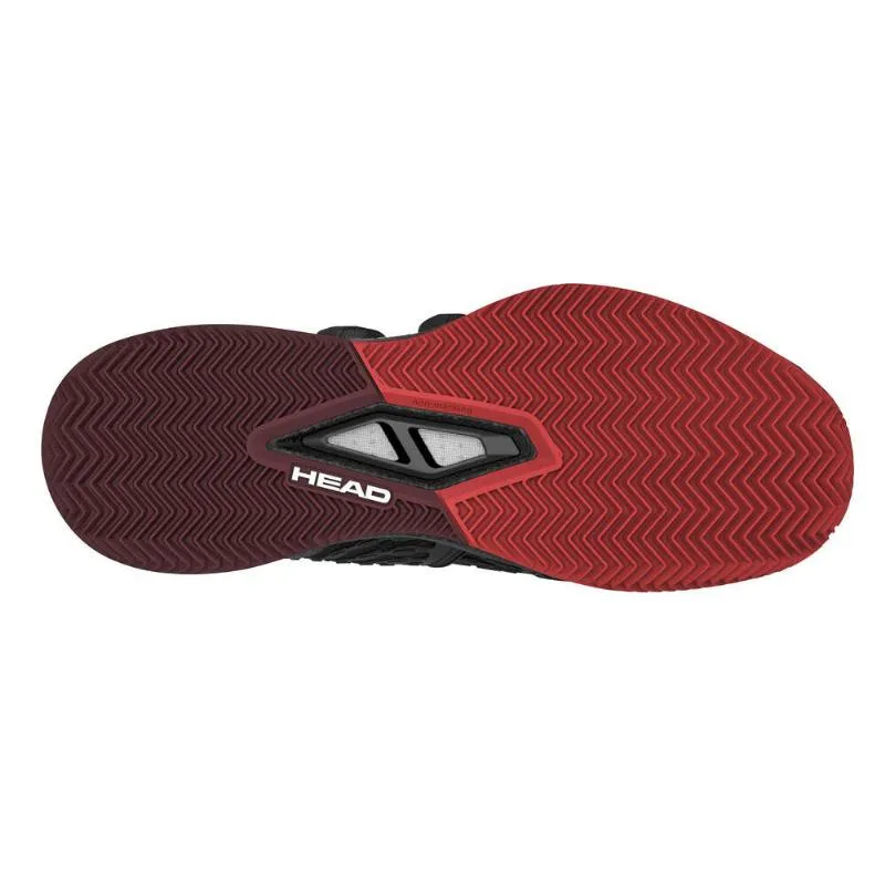 Tênis Head Endure Pro Clay Preto Vermelho