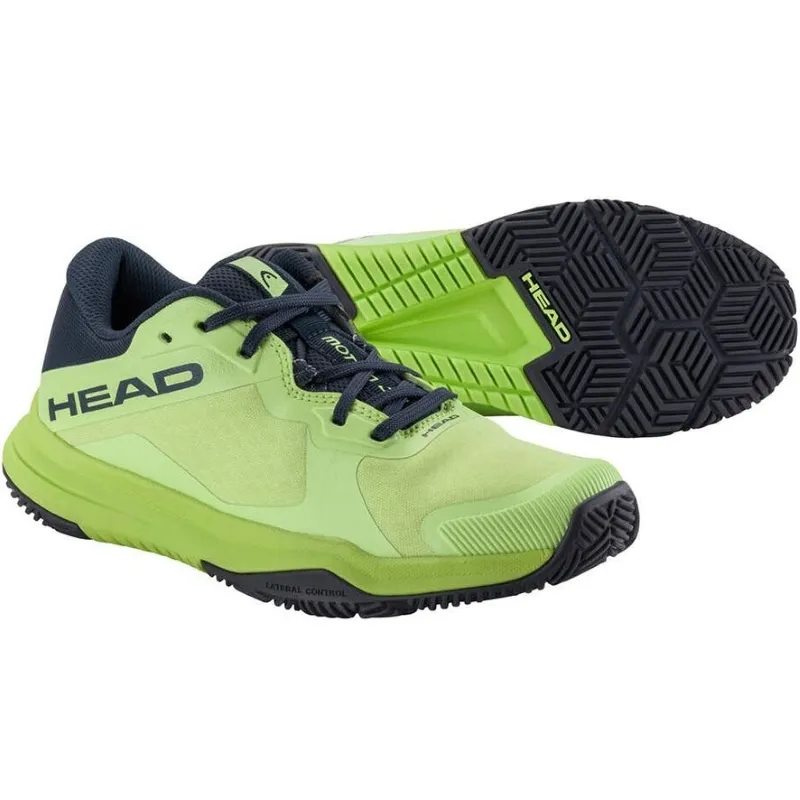 Head Motion Padel Lime Marineblaue Junior Sneakers