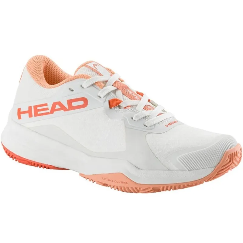 Tênis Head Motion Team Padel White Coral para Mulheres