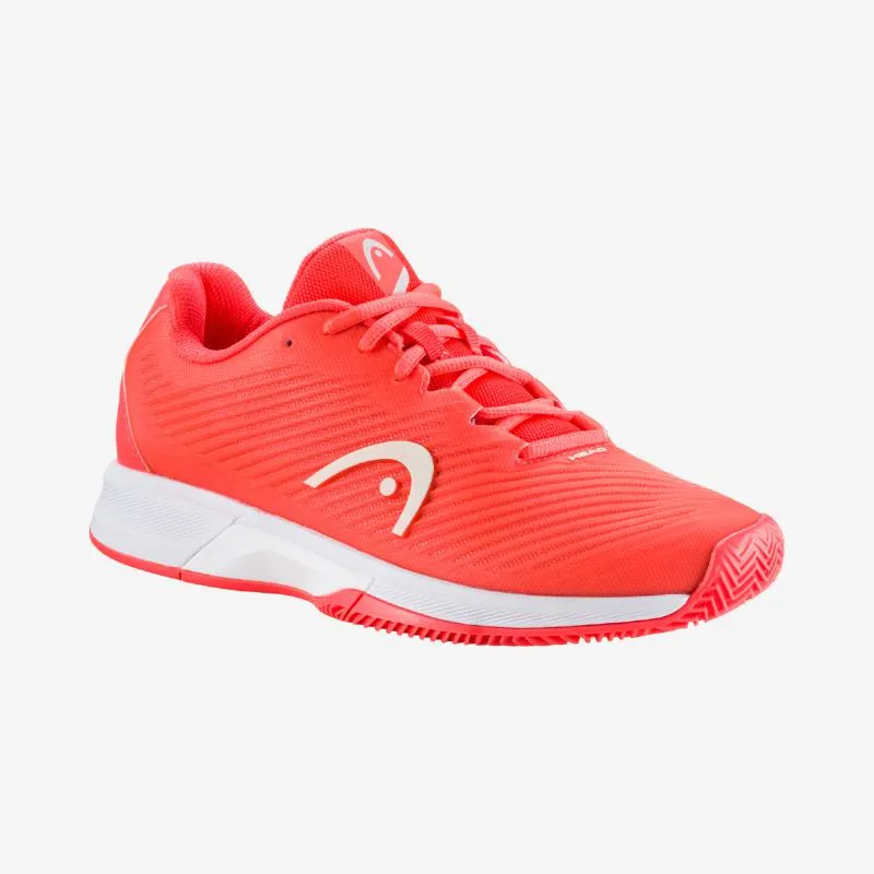 Zapatillas Head Revolt Pro 4.0 Ton Coral Blanco Mujer
