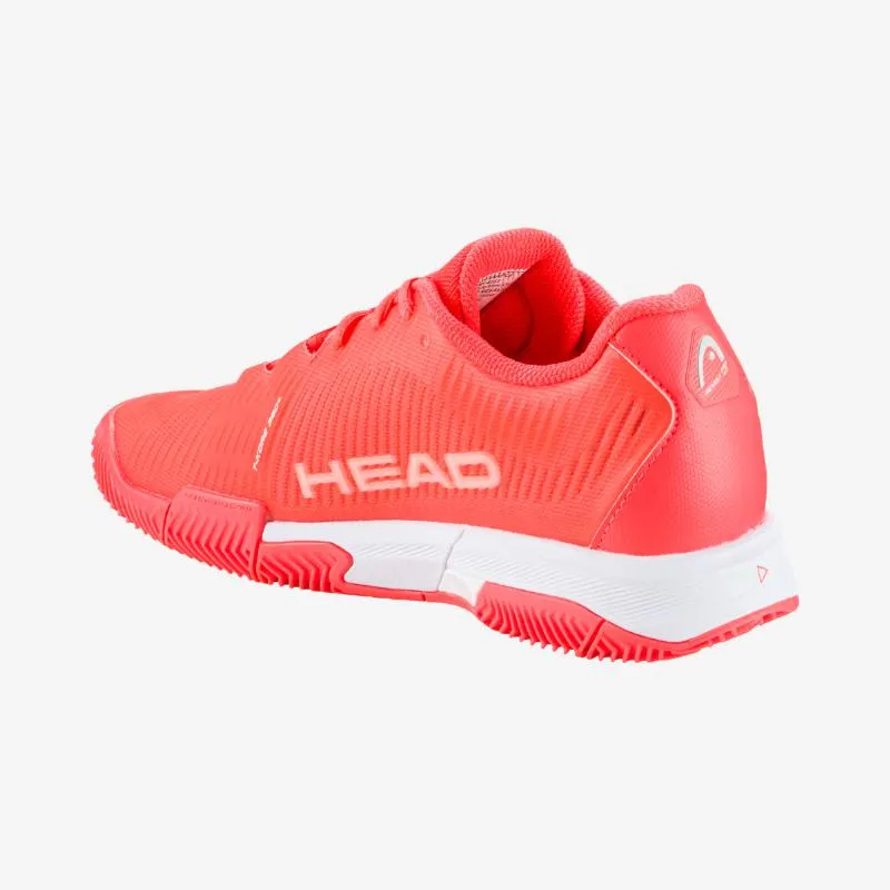Zapatillas Head Revolt Pro 4.0 Ton Coral Blanco Mujer
