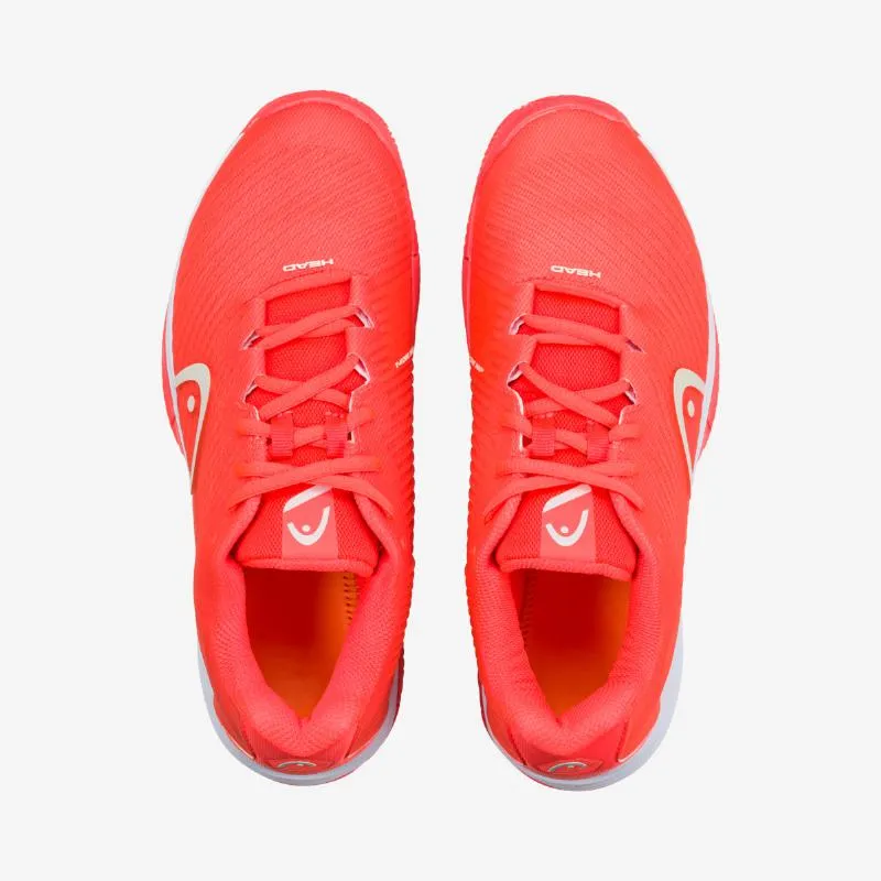 Zapatillas Head Revolt Pro 4.0 Ton Coral Blanco Mujer