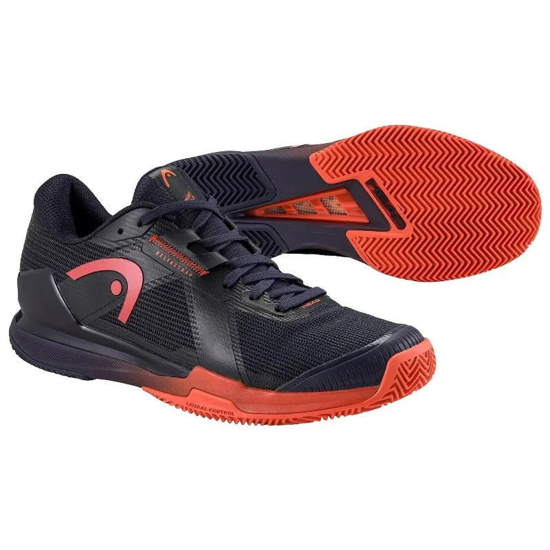 Head Sprint Pro 4.0 Sandplatz Dunkelblau Rot Turnschuhe