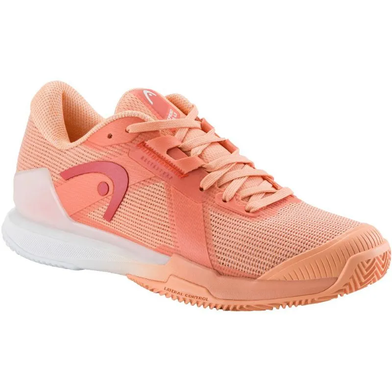 Tênis Head Sprint Pro 4.0 Clay Coral Branco Feminino