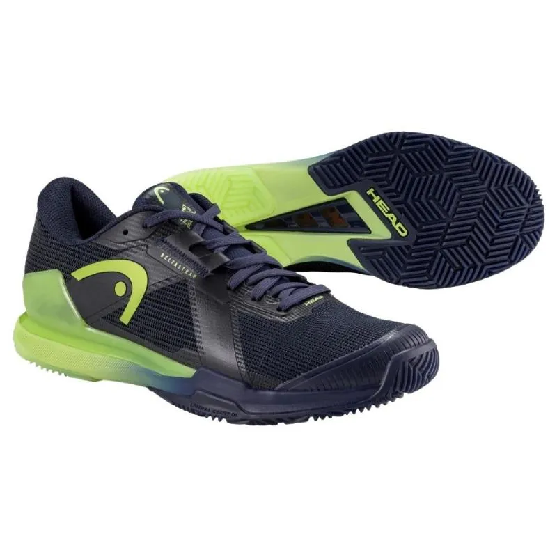 Head Sprint Pro 4.0 Padel Marineblau Lime Sneaker