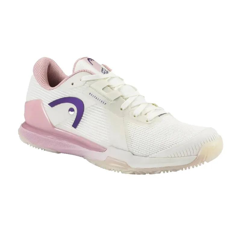 Tênis Feminino Head Sprint Pro 4.0 Padel Branco Rosa