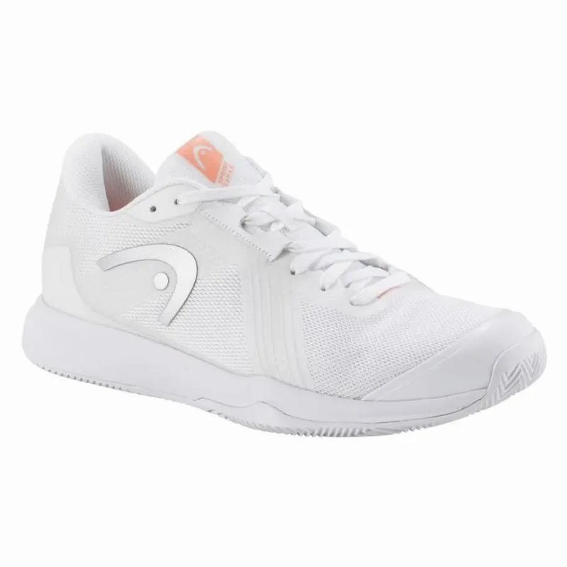 Tênis Head Sprint Team 4.0 Clay White Coral para Mulheres