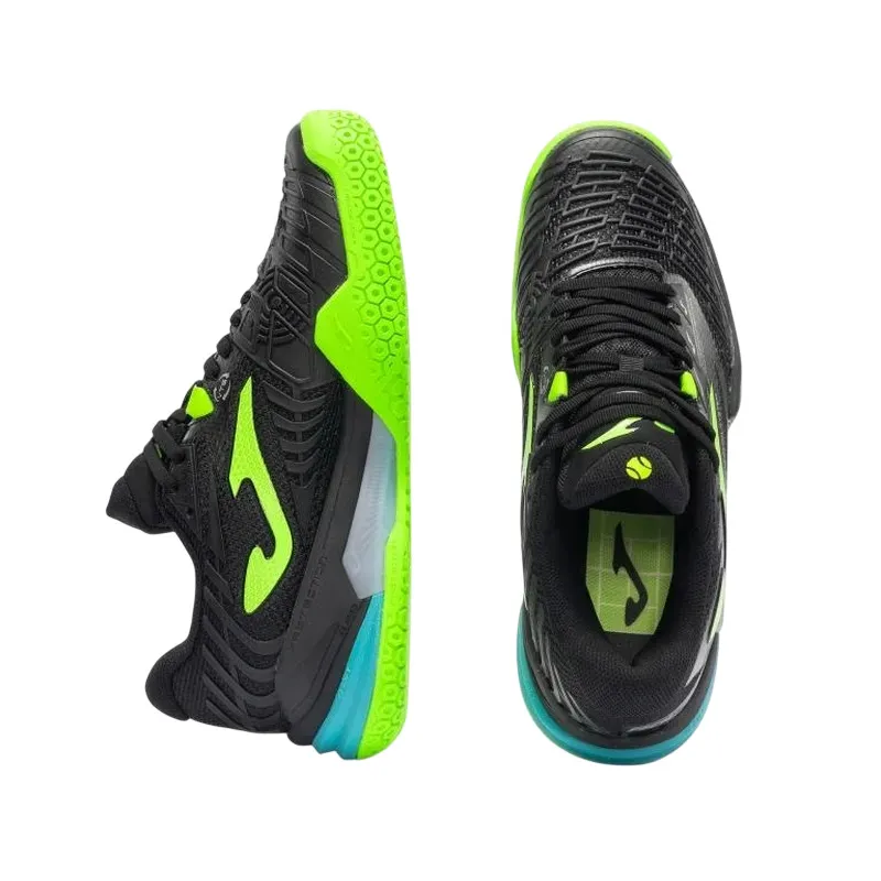 Tênis Joma Roland 2601 Pretos Fluorescentes Amarelos