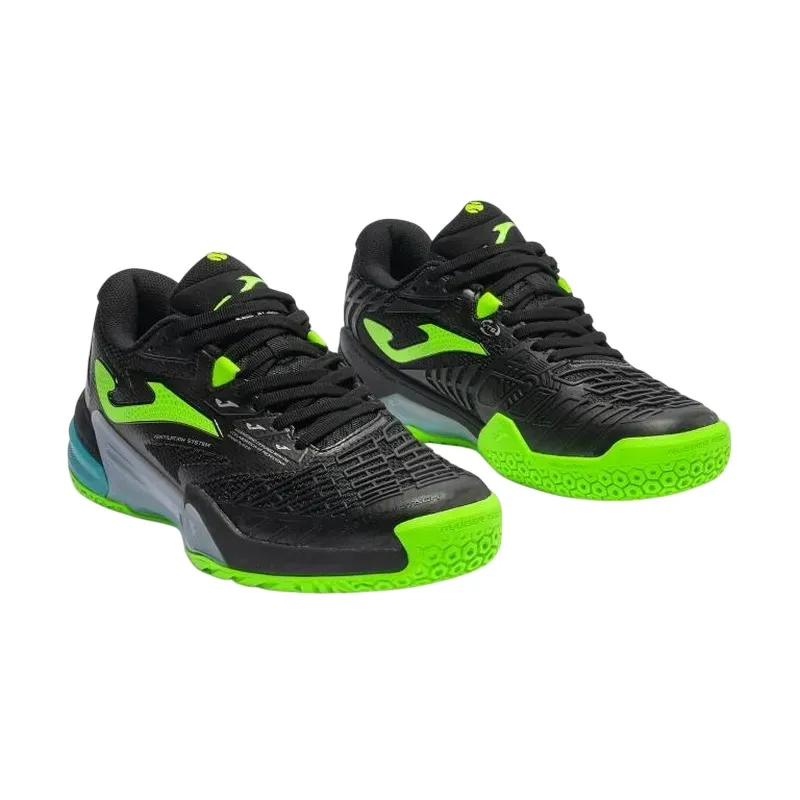 Joma Roland 2601 Schwarze fluoreszierend gelbe Turnschuhe