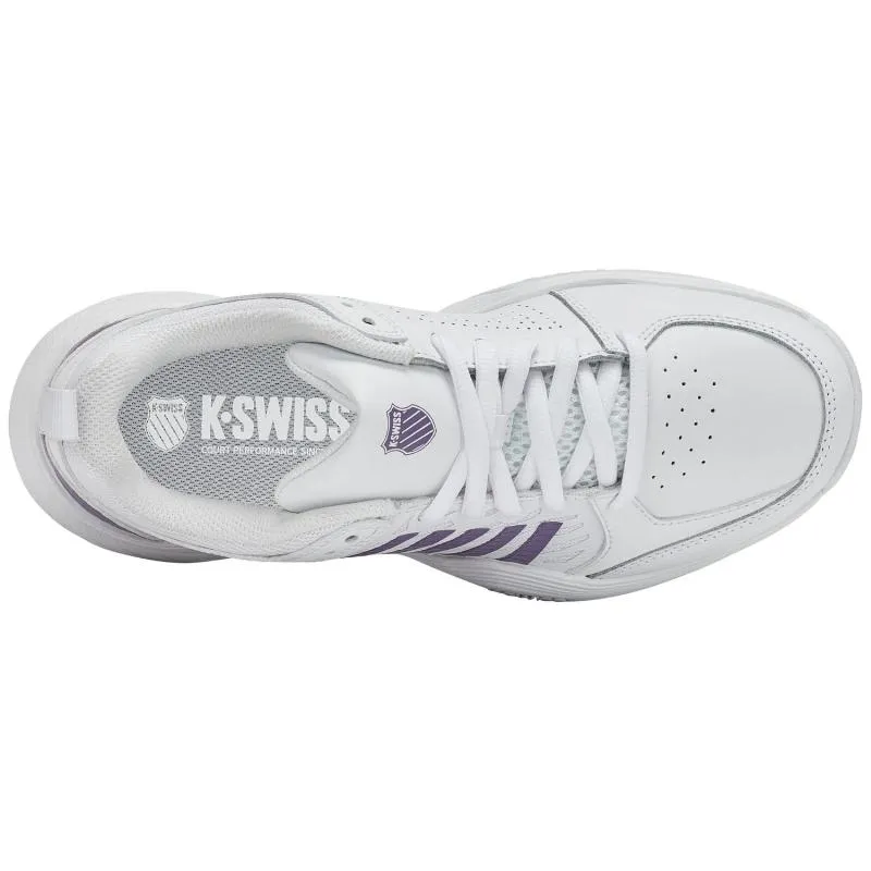Zapatillas de Padel Kswiss Court Express 2 Ton Blanco Lavanda Mujer