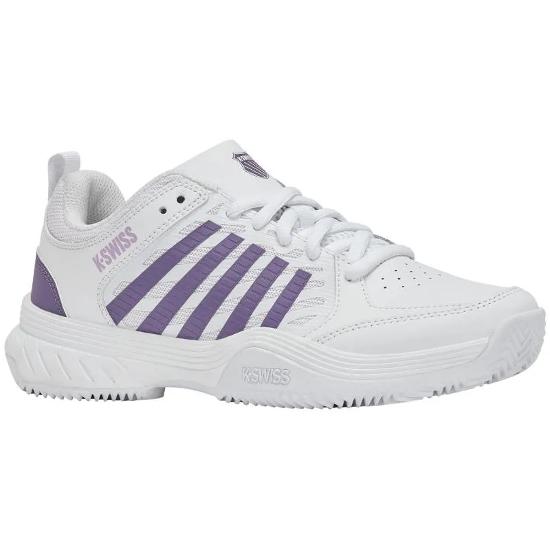 Zapatillas de Padel Kswiss Court Express 2 Ton Blanco Lavanda Mujer