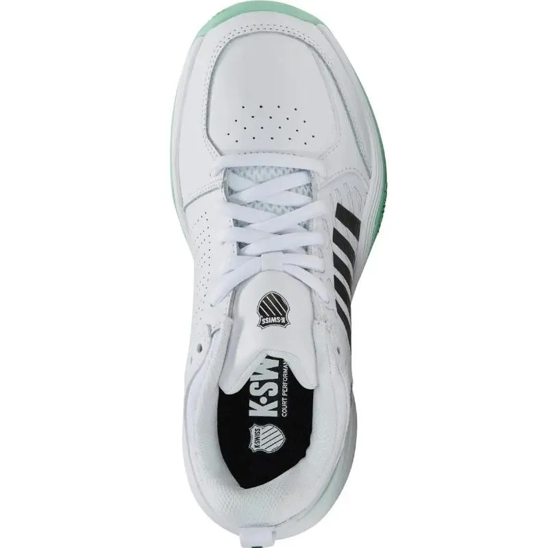 Zapatillas de Padel Kswiss Court Express 2 Clay Blanco Menta Negro Mujer