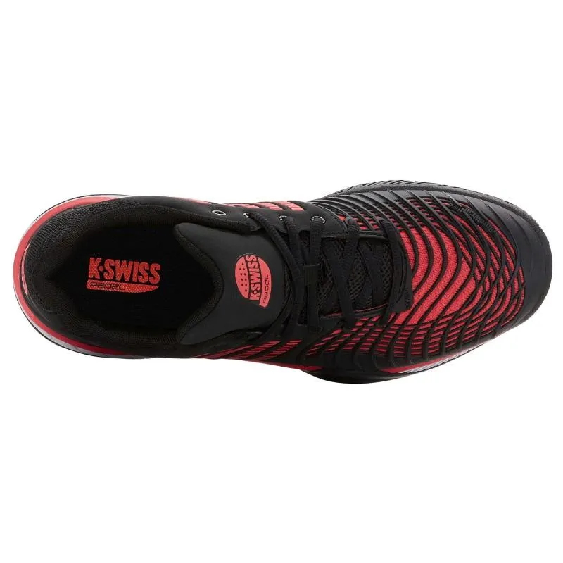 Kswiss Express Light 3 HB Padel Schwarze Rote Sneakers