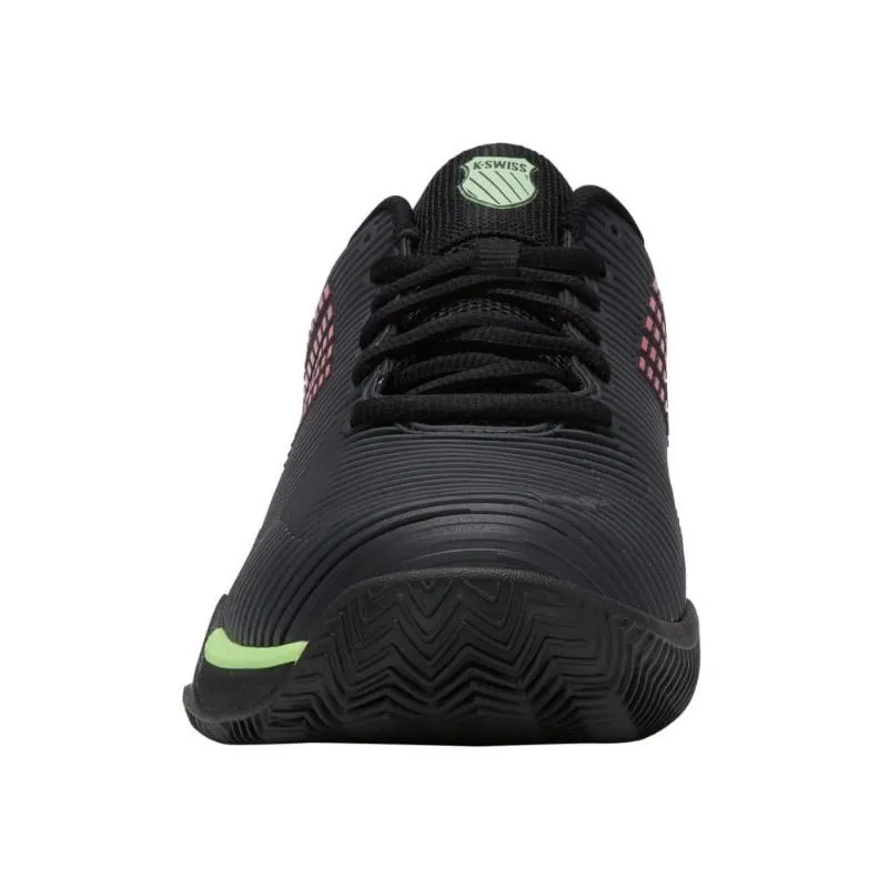 Zapatillas de Padel Kswiss Hypercourt Express 2 HB Sandplatz Negro Verde Neon