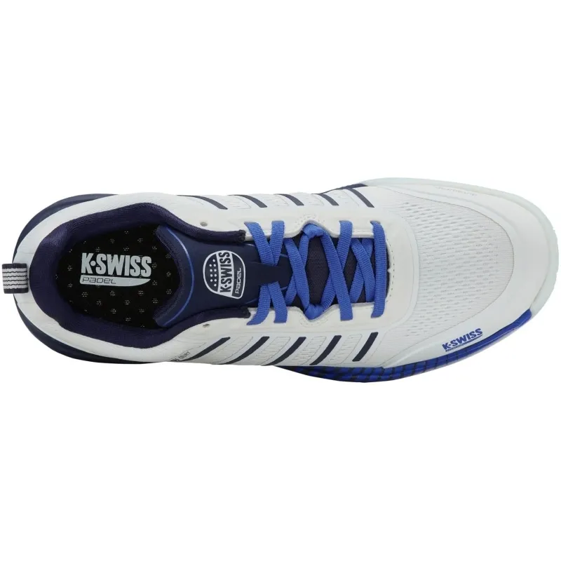 Kswiss Sanyo Ultra Court Padel Weiße Marineblaue Turnschuhe