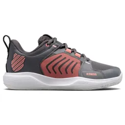 Tênis Kswiss Ultrashot Team Gray Pink para Mulheres