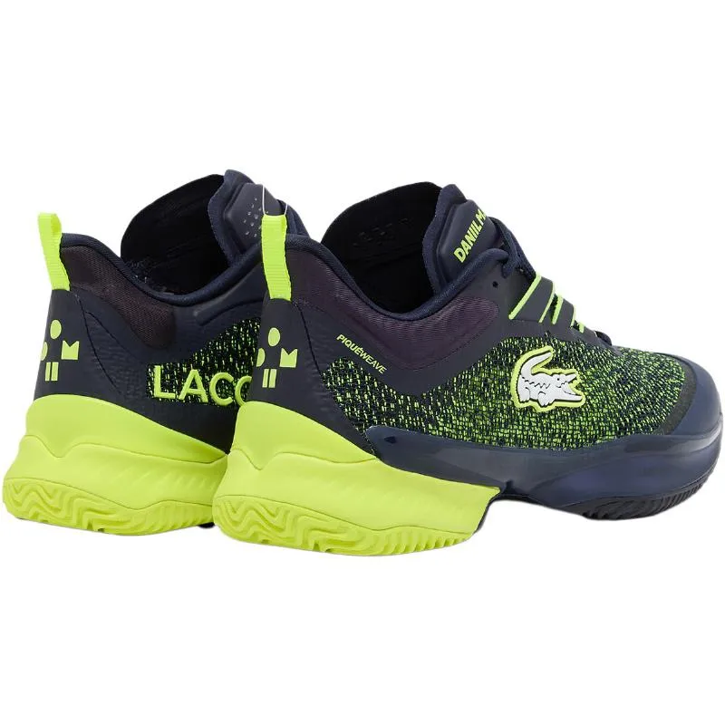 Lacoste Daniil Medvedev AG-LT23 Ultra Sandplatz Marinegelbe Sneaker